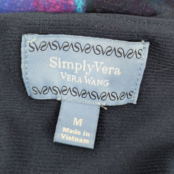 Simply Vera Vera Wang Shades of Blue Handkerchief Hem Dress - Picture 10 of 13